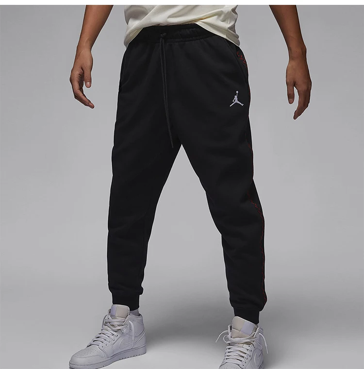 Nike Original Jordan Flight MVP Fleece-gefütterte Herren-Jogginghose FN6357-010 – Detail 2
