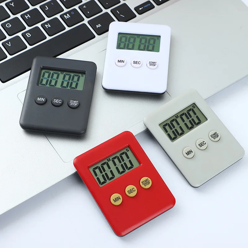 Mini Ultra-Thin Color Digital Timer Kitchen Cooking Baking Cake Room Special Led Alarm Reminder Student Electronic Countdown