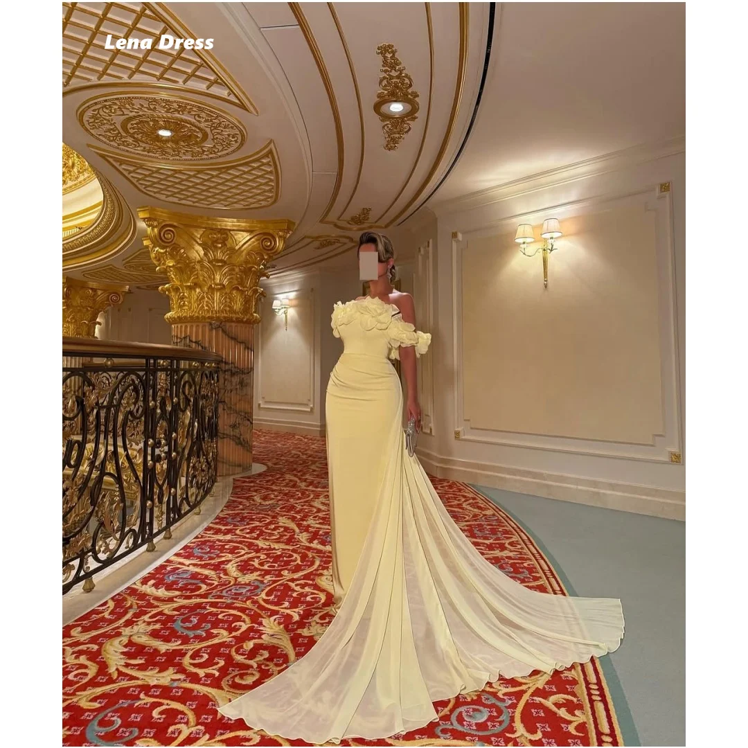

Lena Flowers Prom Dresses 2025 Luxury Prom Dress 2025 Chiffon Custom Made Women Evening Dresses for Special Occasions Mermaid