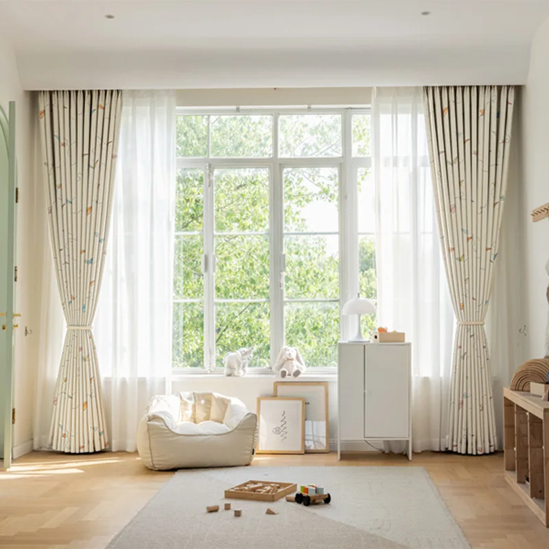 

Детские плотные шторы, нежные и удобные детские забавные бумажные плотные шторы с цифровой печатью, черные, золотые плотные шторы