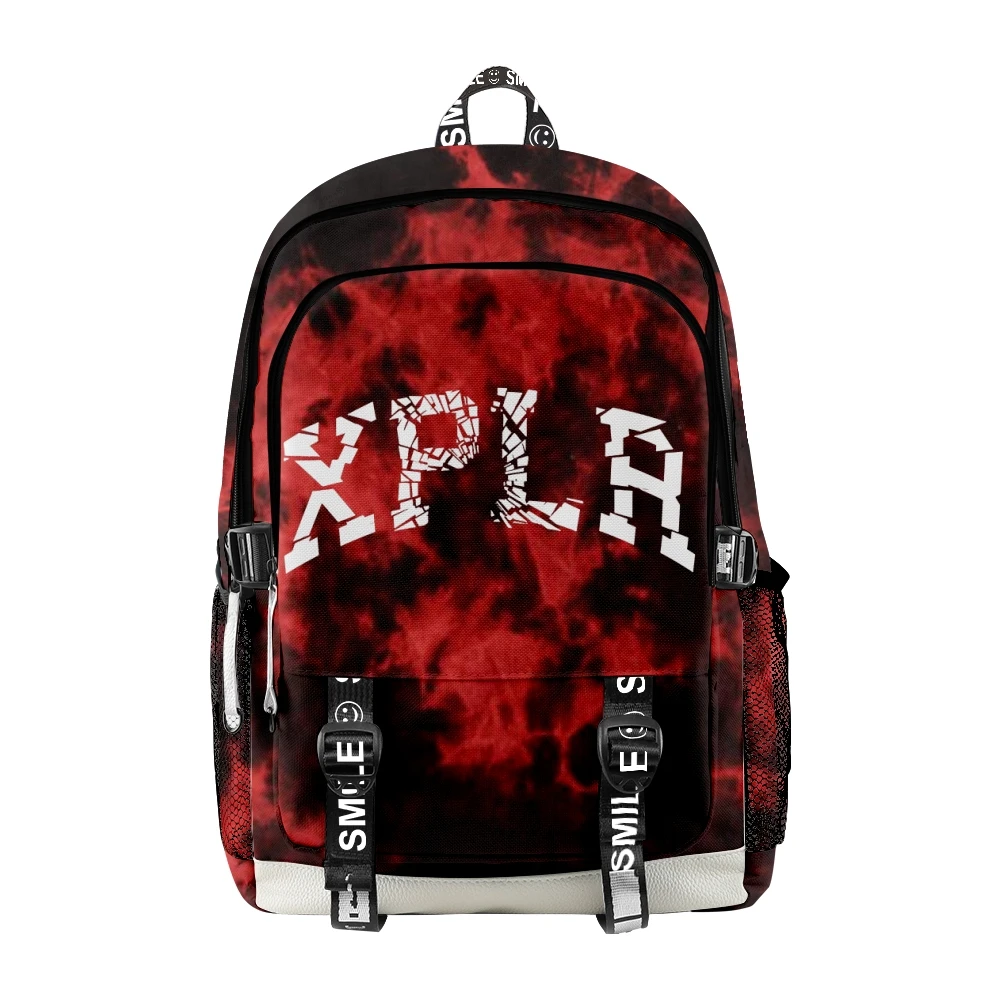 Sam and Colby-XPLR Shatter Red Tie Dye School Bag for Students, Men and Women, XPLR Travel Bag, New