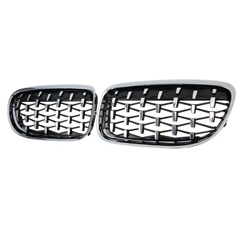 For BMW E90 E91 318i 320i 325i 328i Diamond Grills Car Kidney Grille Front Bumper Racing Grill Auto Styling Grilles 2009-2012