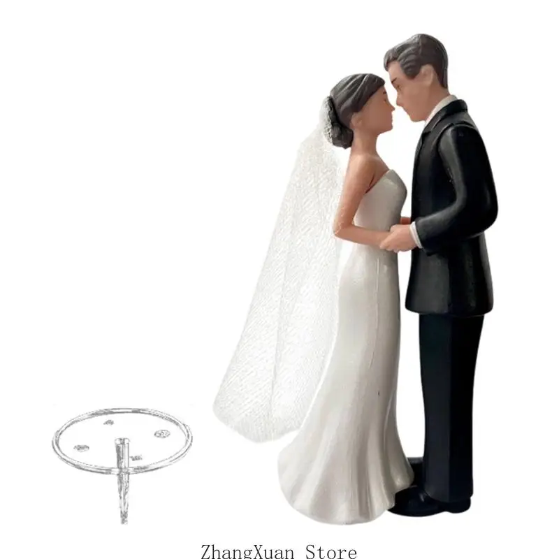 Kunststoff-Kuchendekoration, Hochzeitstortenaufsätze für formelle Anlässe, Partys, 3 x – Detail 5