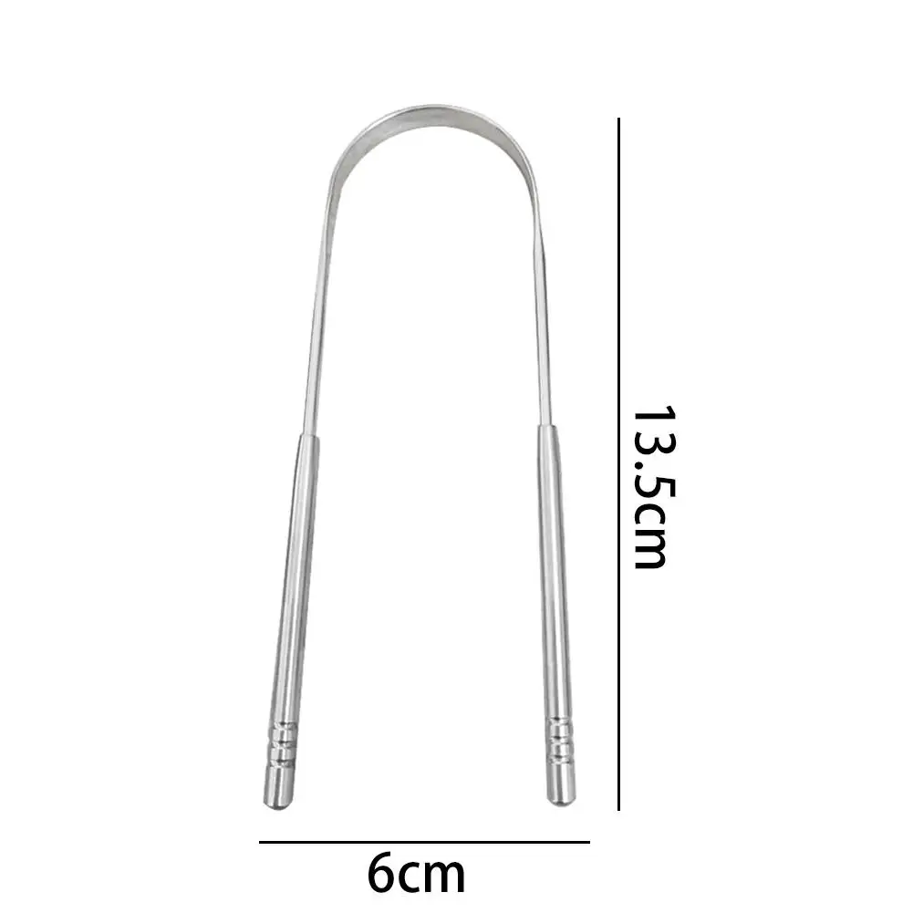 Língua raspador limpo fresco limpeza da respiração revestido de alta qualidade em aço inoxidável língua escova de dentes higiene ferramentas cuidados