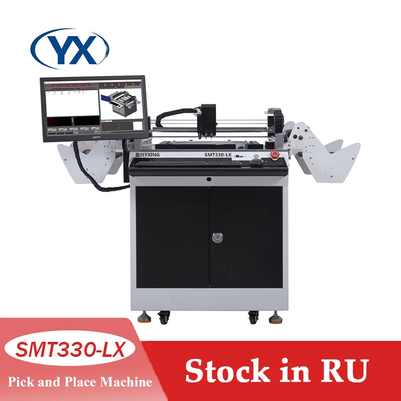 Stock in Russia High Speed LED Pick And Place Machine SMT330-LX Desktop Pick And Place Machine Production Line Automatic