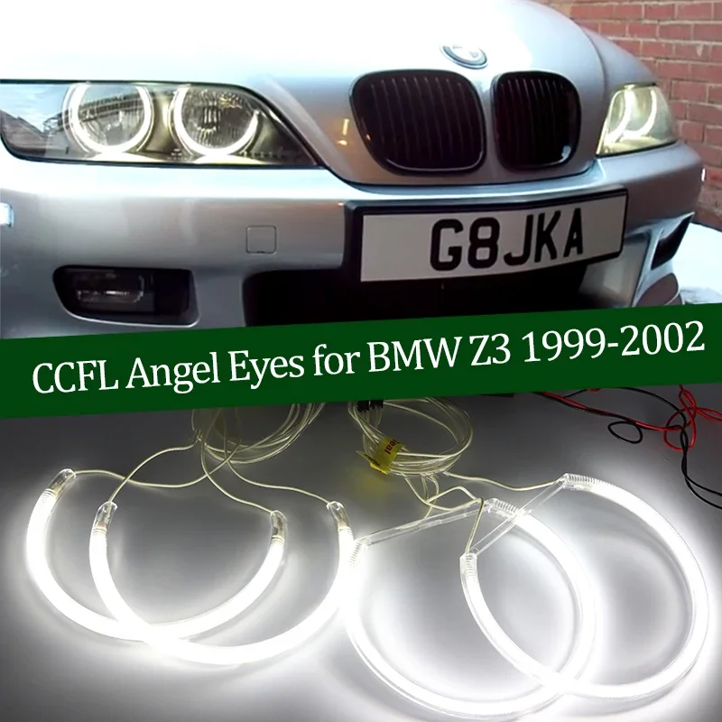 

Для BMW Z3 1999 2000 2001 2002 Demon Eye Высокое качество CCFL ангельские глазки комплект теплого белого кольца с ореолом