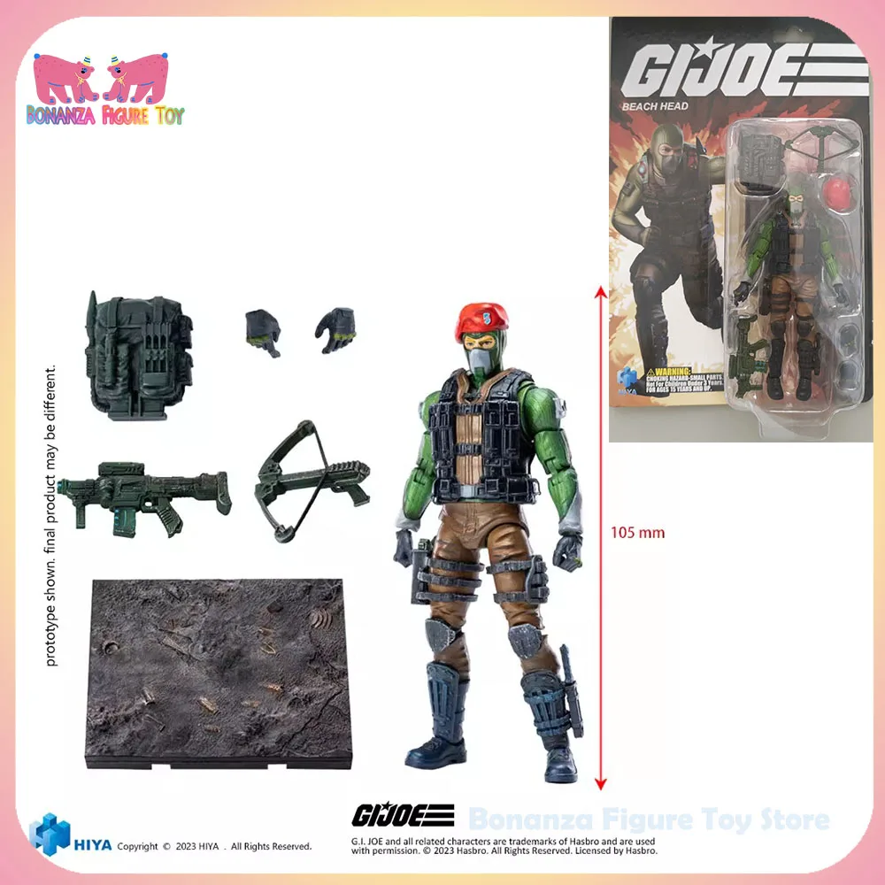 

New 1/18 Hiya Model 2025 Exquisite Mini Series G.I.Joe Beach Head Action Figures Room Design Ornament Custom Genuine Toys Gift