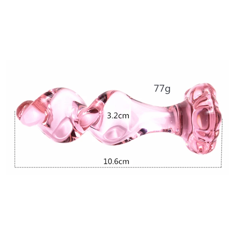 Pink Glass Anal plug for women butt plugs Penis Anus Dildo adult masturbation Adult Sex Toys for Women Gay Lover Gifts