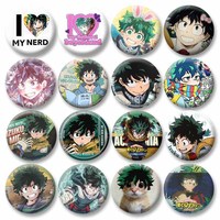 Anime Peripheral Deku Enamel Pin Cartoon Character Izuku Midoriya Brooch Badge for Backpack Jewelry Accessories Gifts for Friend