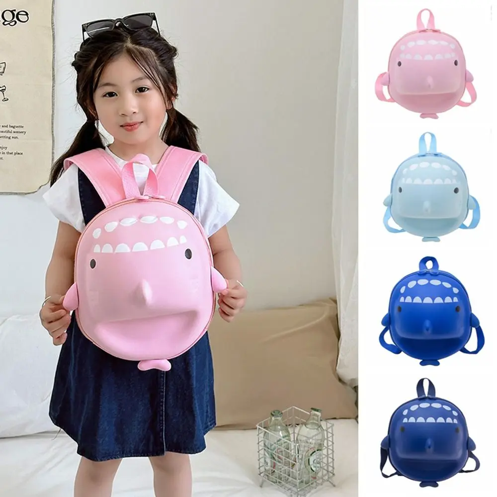 Regali Cute Toddler zaino 3D a forma di squalo Mini Cartoon zainetto creativo PVC Eggshell Bag adolescenti