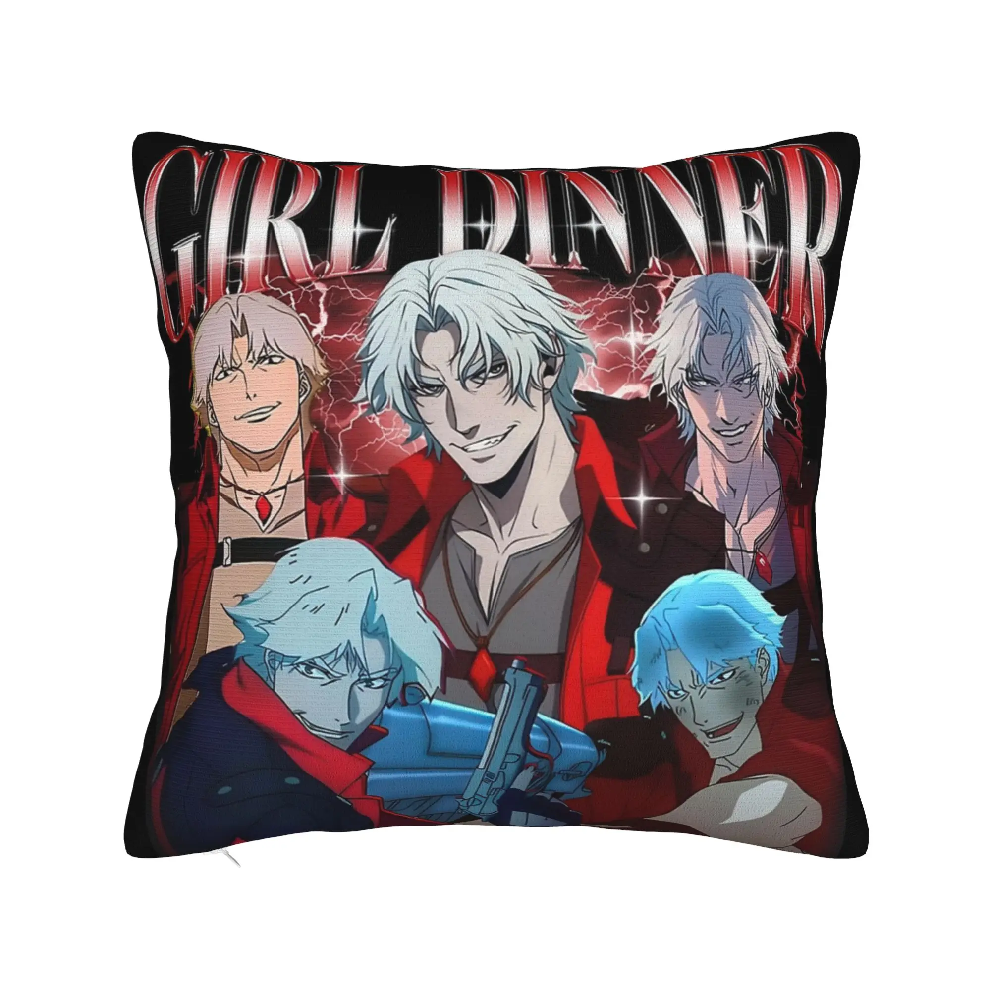 Devils May-Cry 3 Pillow Covers Merchandise Soft Cushion Cover Gift  Throw Pillow Case Cover Bedroom Multi Size