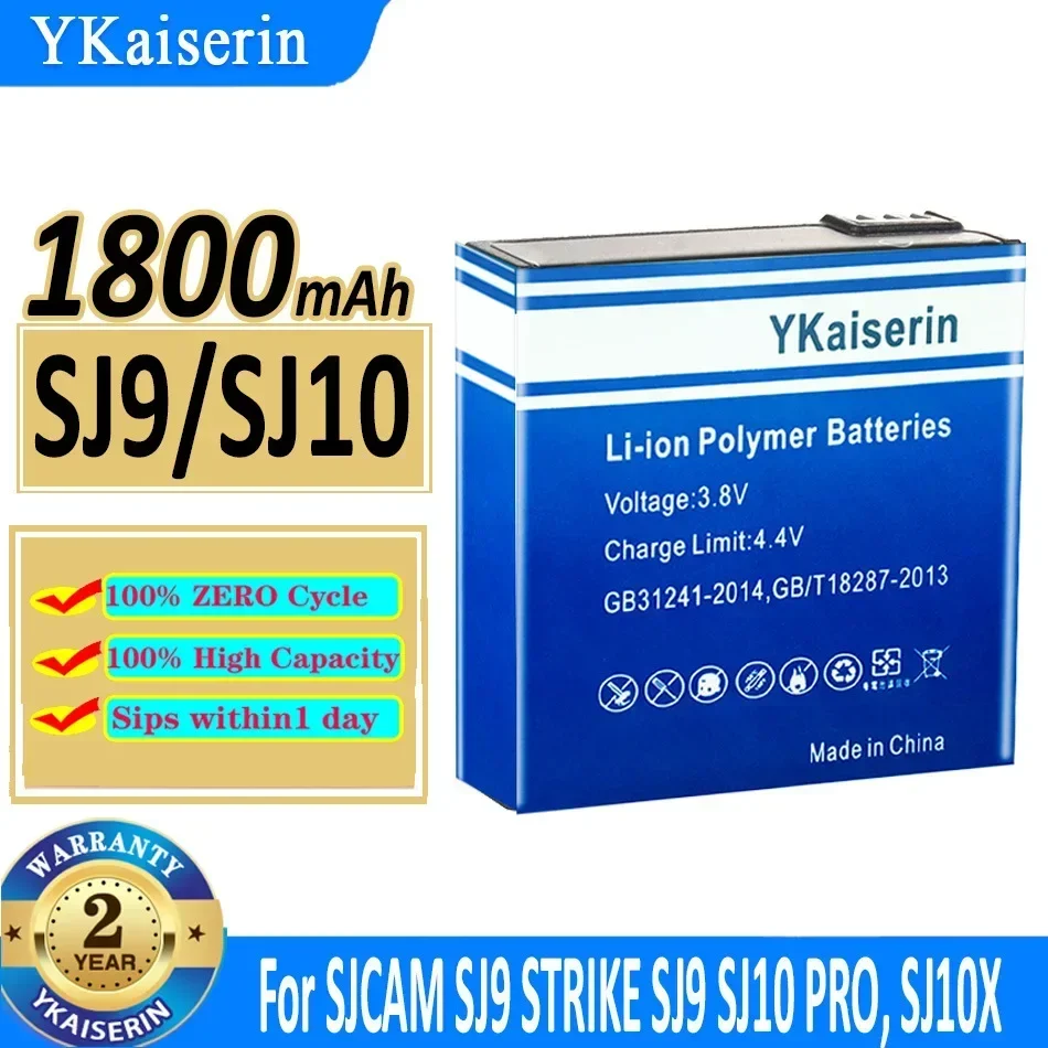 YKaiserin M20 SJ7 SJ4000 SJ5000 SJ5000X M10 SJ8 SJ9/SJ10 Battery For SJCAM M20/M20 AIR/SJ7 Star PRO PLUS AIR H9 H9R H3 H3R H8