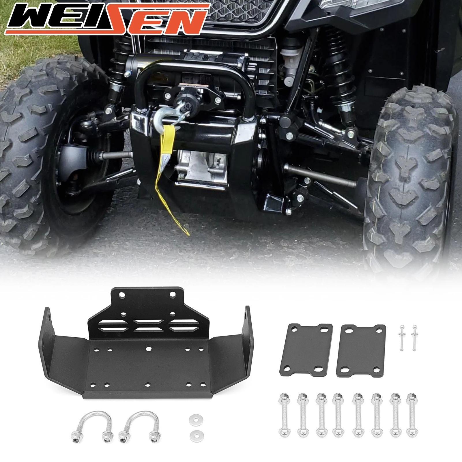 

Для 2015-2023 HONDA PIONEER 500 520 UTV Монтажная пластина из сверхпрочной стали для 2022 + RZR PRO R / R 4 аксессуары