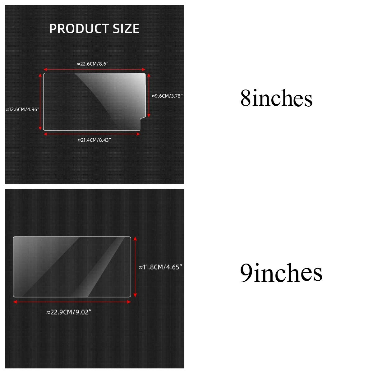 For Toyota Corolla Cross XG10 2021 2022 2023 2024 2025 Hybrid 8Inch 9Inch Tempered Glass Car Navigation Screen Film Accessories