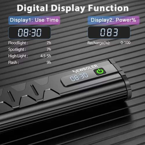 Imagen 2 del producto Luces de Bicicleta 4/8 LED, Luz Delantera de Alto Lumen, Banco de Energía de 10000 mAh, Linterna con Carga USB, Lámpara de Ciclismo de Carretera y Montaña, Accesorios