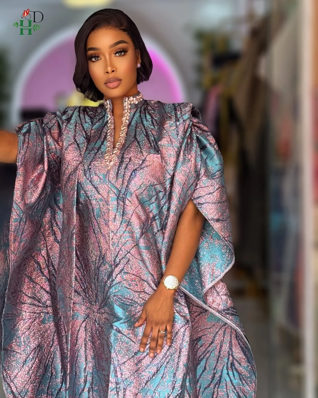 2025 Nuovi vestiti africani per le donne Abito caftano Abito da festa di moda Abito estivo vintage Abiti casual Abito musulmano BouBou