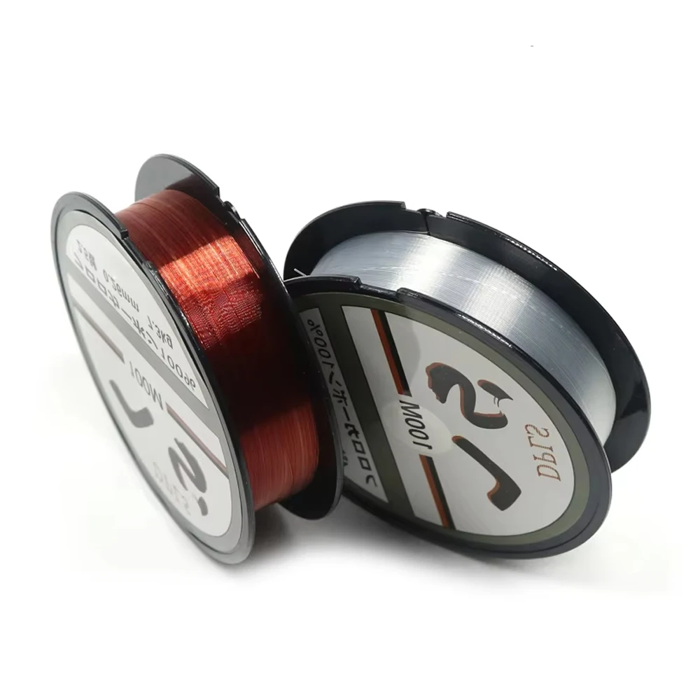 1PC Φ0.6-8.0mm 100M White Red Monofilament Nylon Fishing Line Carbon Fiber Fishing Line Fishing Tackle