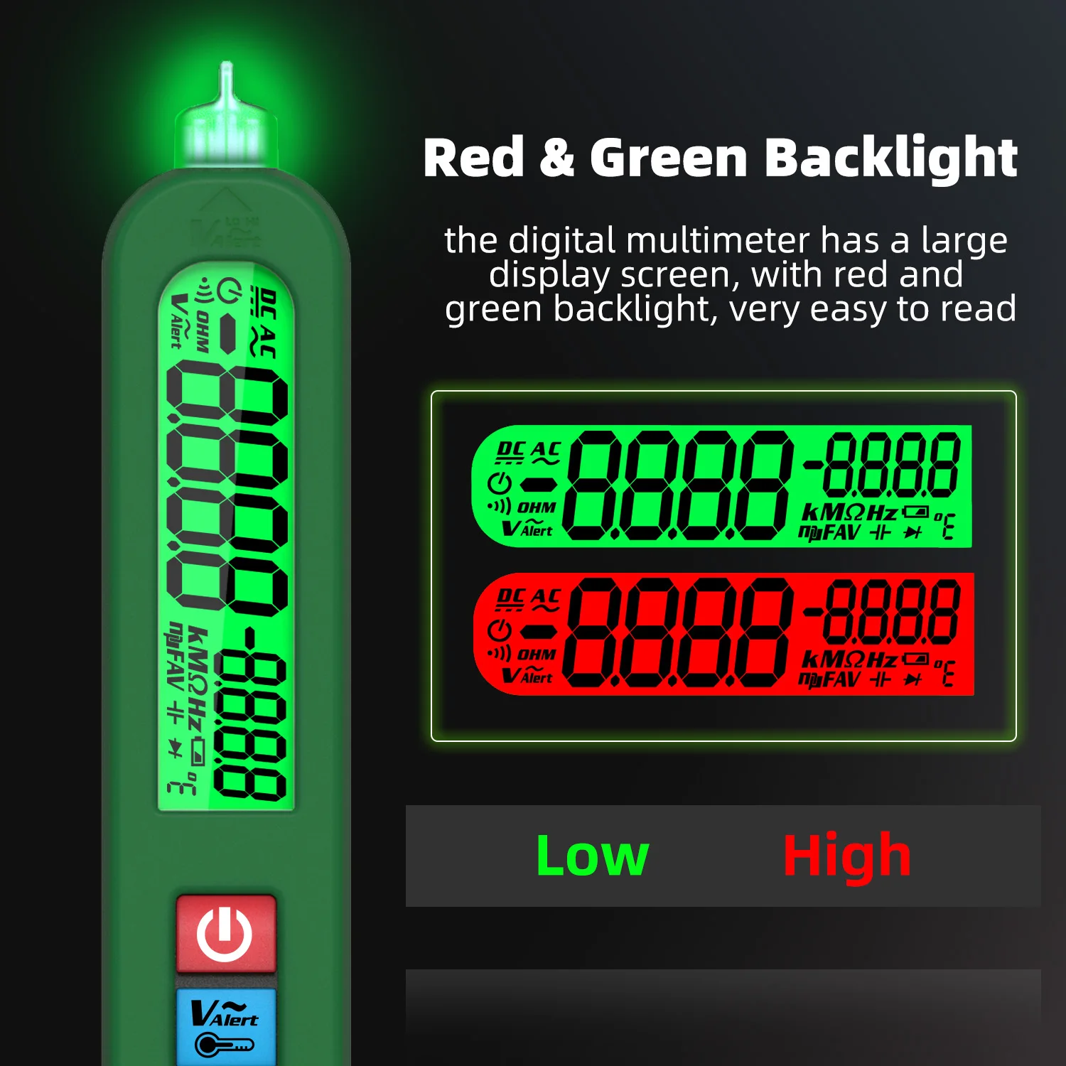 BSIDE USB Charge AC DC Smart Tester napięcia multimetr automatyczny dioda cyfrowa rezystancja T-RMS Hz NCV miernik ciągłości na żywo S5