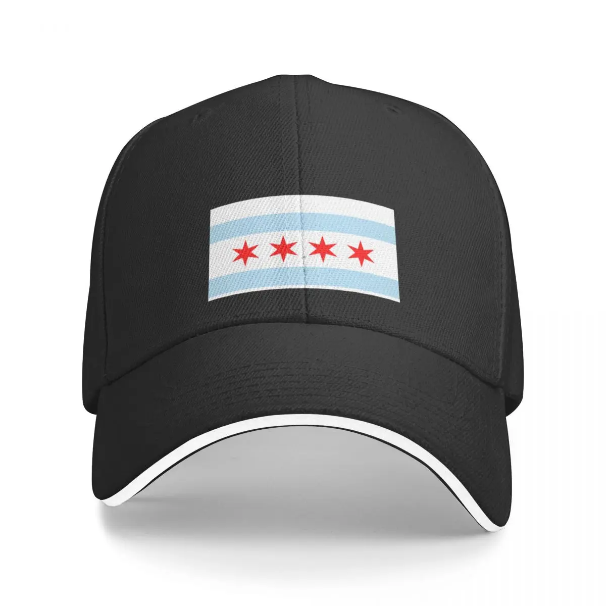 

Chicago Illinois State - Flag Baseball Cap Trucker Hat Sun Cap funny hat Hood Hats Woman Men's