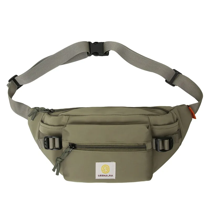 

Unisex Large Capacity Waist Bag Nylon Crossbody Chest Bag Sports Outdoor Leisure Fashionable Shoulder Bag Cashier Chest Bag