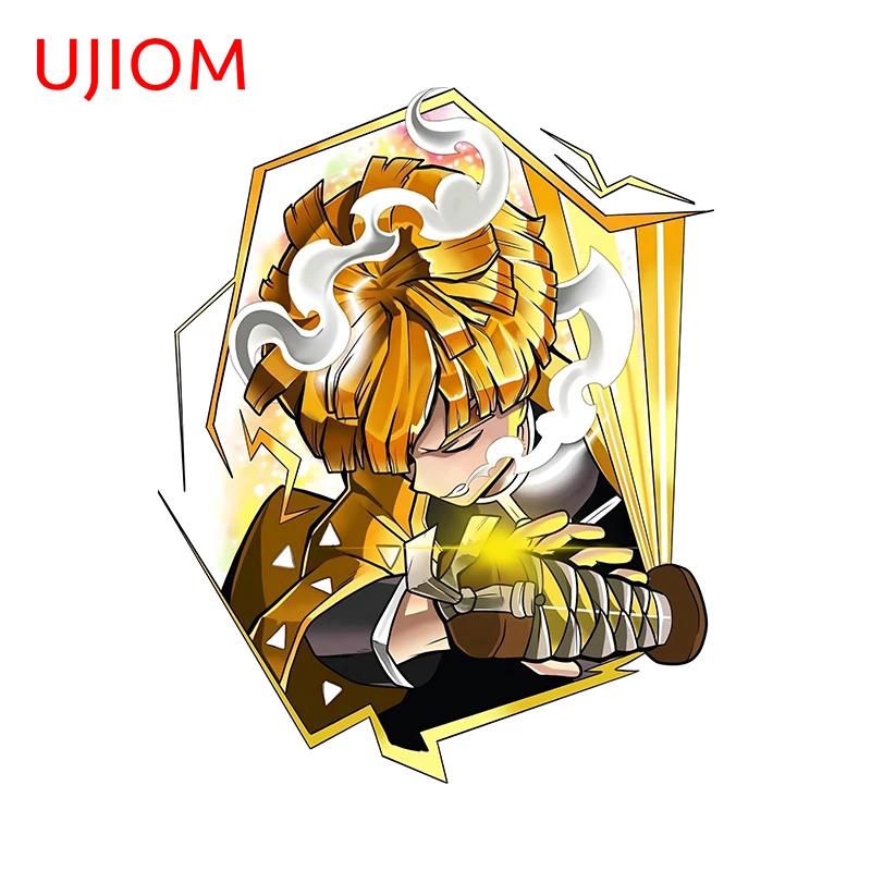 UJIOM Agatsuma Zenitsu Anime Attractive Wall Stickers Peeking Cool Design Bathroom Wardrobe Decal Creativite Room Accessories