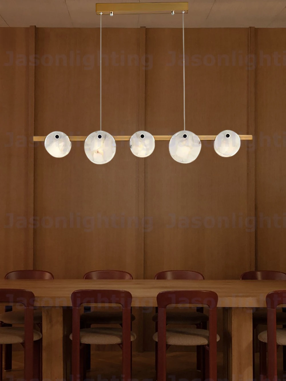 Marble LED Chandelier Alabaster Pendant