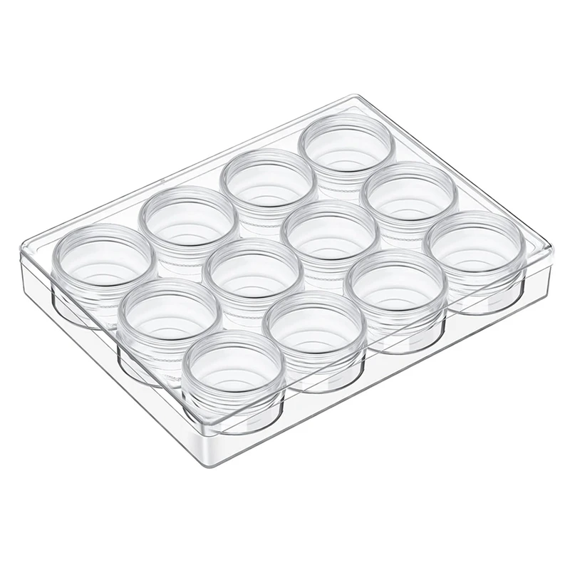 

PWS Clear Bead Organizer Bead Storage Containers Set With 12 Boxes