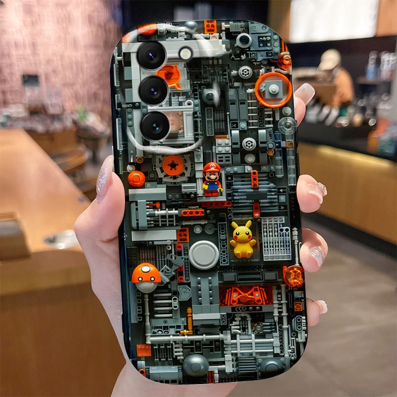 حافظة سوبر ماريوس بروس لهاتف سامسونج جالاكسي A53 A50 A50S A36 A35 A34 A32 A30 A26 A25 A24 A20 A16 A15 A06 A05S A05 M55 5G