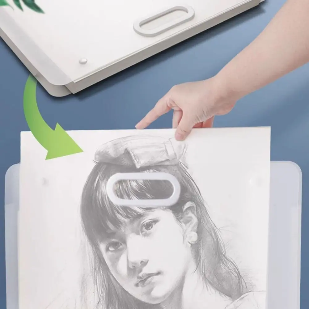 High Quality A2/A3/A4 File Folder Portable Waterproof Painting Paper Storage Bag 4K/8K/16K Picture Album Student Gift