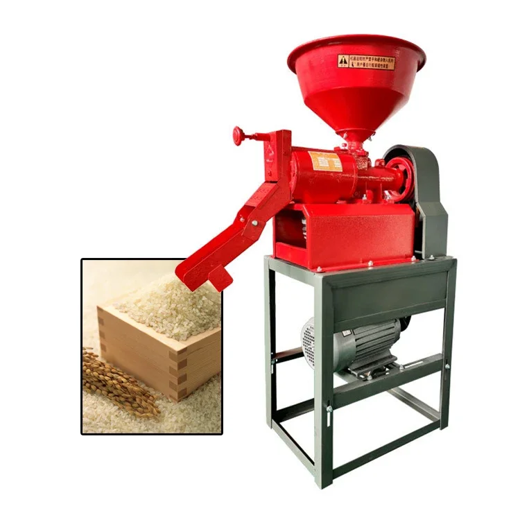 Cast Iron Drum 250 Kg/H Top Rice Husking Machine Paddy Husker Rice   220V 4 KW Milling Machine for Rice