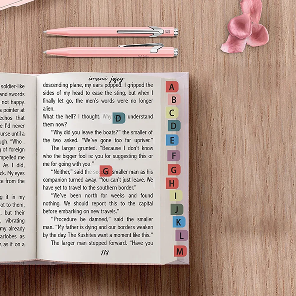 30 Sheets Alphabet Index Stickers Book Flags Tabs Self Adhesive Labels Note Pads