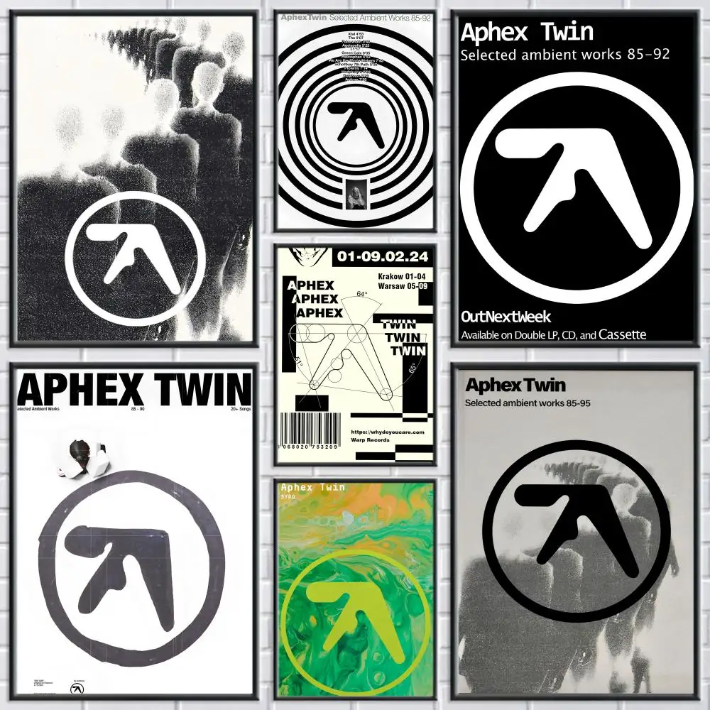 A-Aphex T-Twin Poster, moderne und elegante Wandaufkleber für Heimdekoration, Wohnzimmer, Schlafsaal, Wandkunst