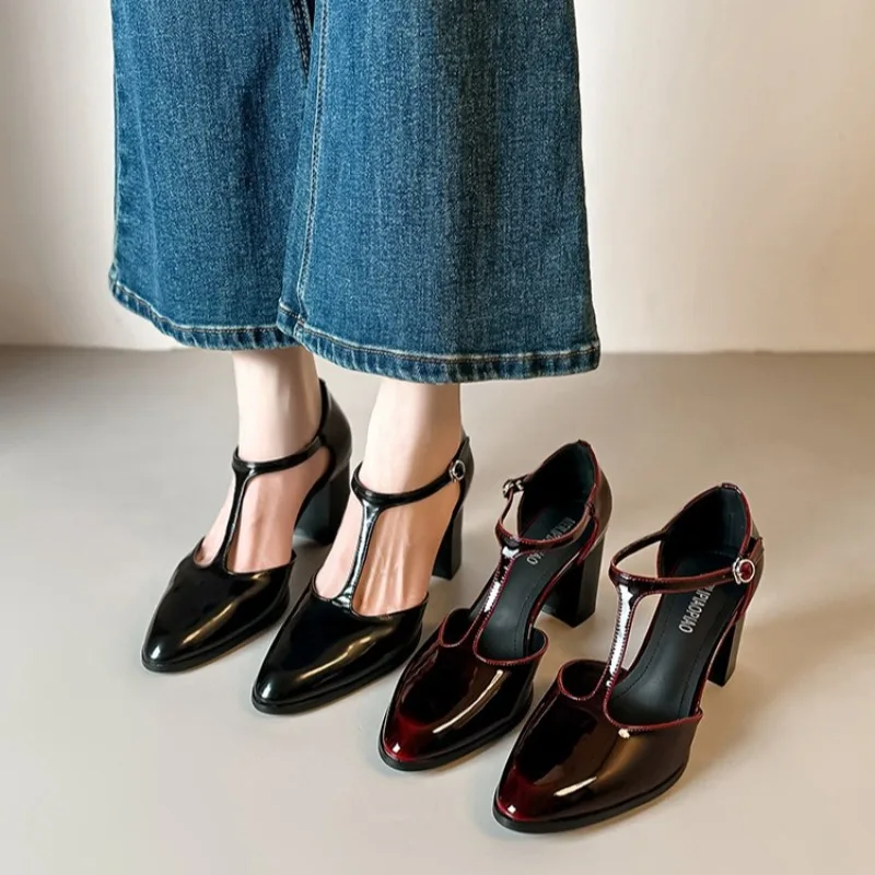 

Women's Shoes Exquisite Mary Jane Shoes Fashion High Heels for Women Designer Shoes Brand New High Heel Sandals Zapatos De Mujer