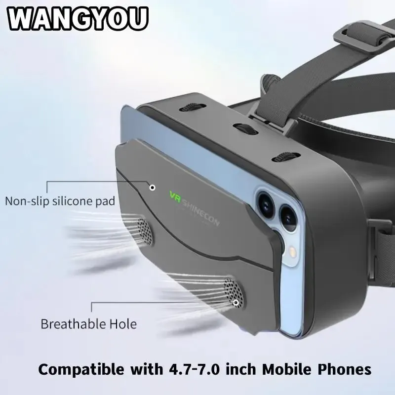 G13 Occhiali VR Occhiali intelligenti VR Cuffie Occhiali intelligenti Casco Videogio Binocolo per casco VR per smartphone da 5-7 pollici