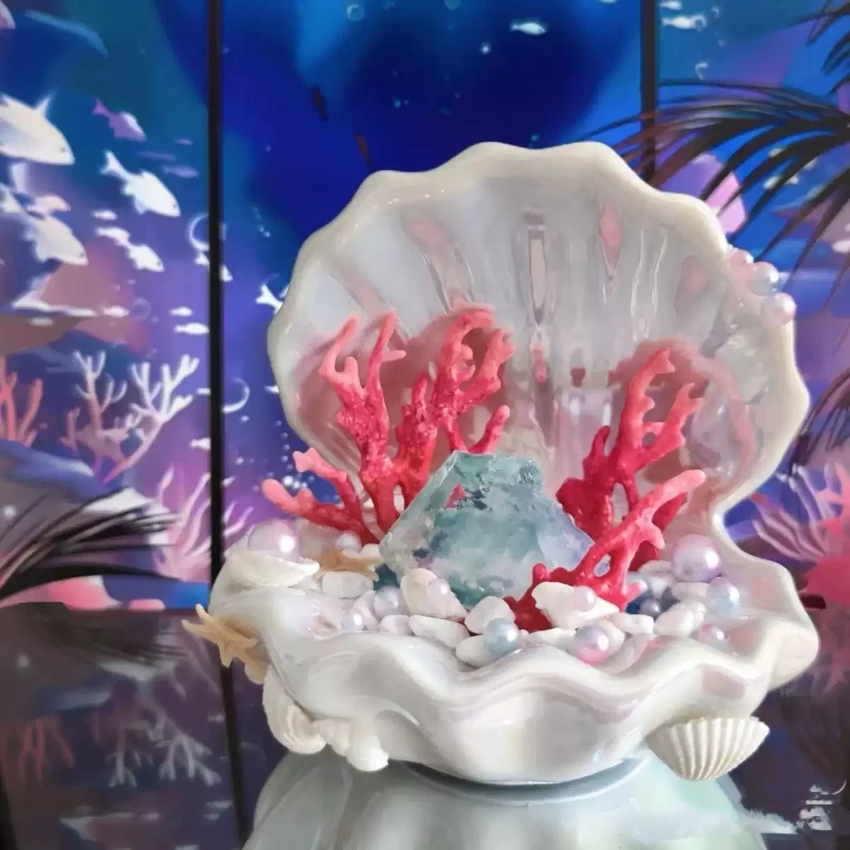 

Anime Love and Deepspace Rafayel Cosplay Ceramic Conch Cartoon aromatherapy Material Package DIY Ornament Xmas Birthday Gift