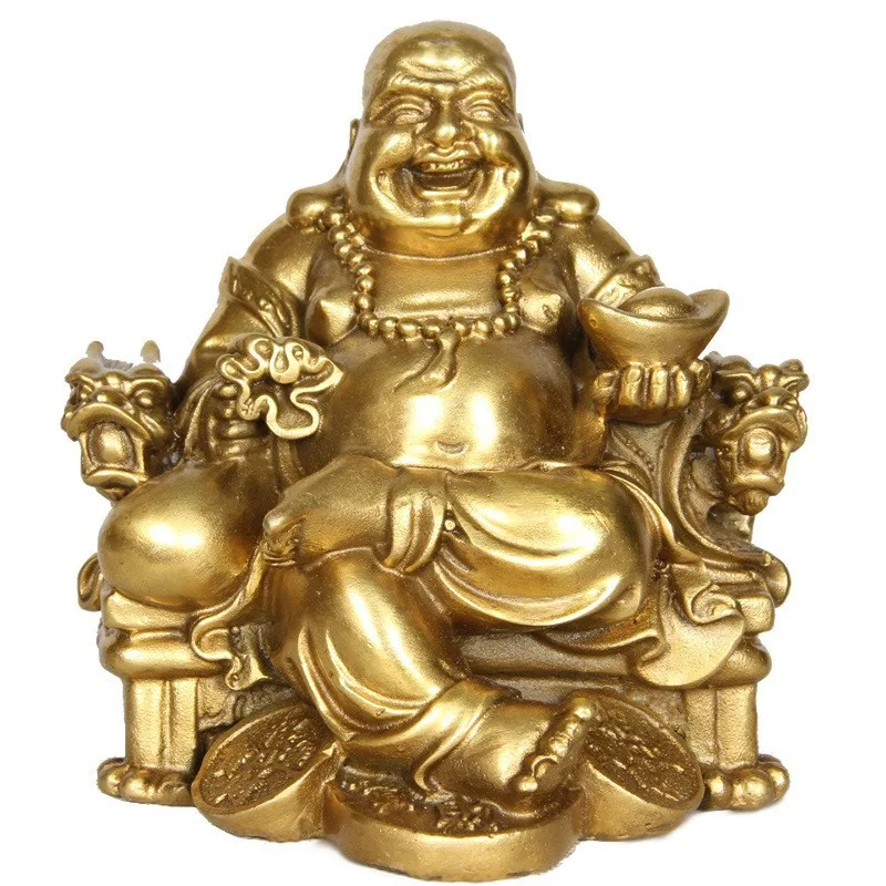 artifacts, crafts, decorative pieces, bronze dragon chair, Buddha statue