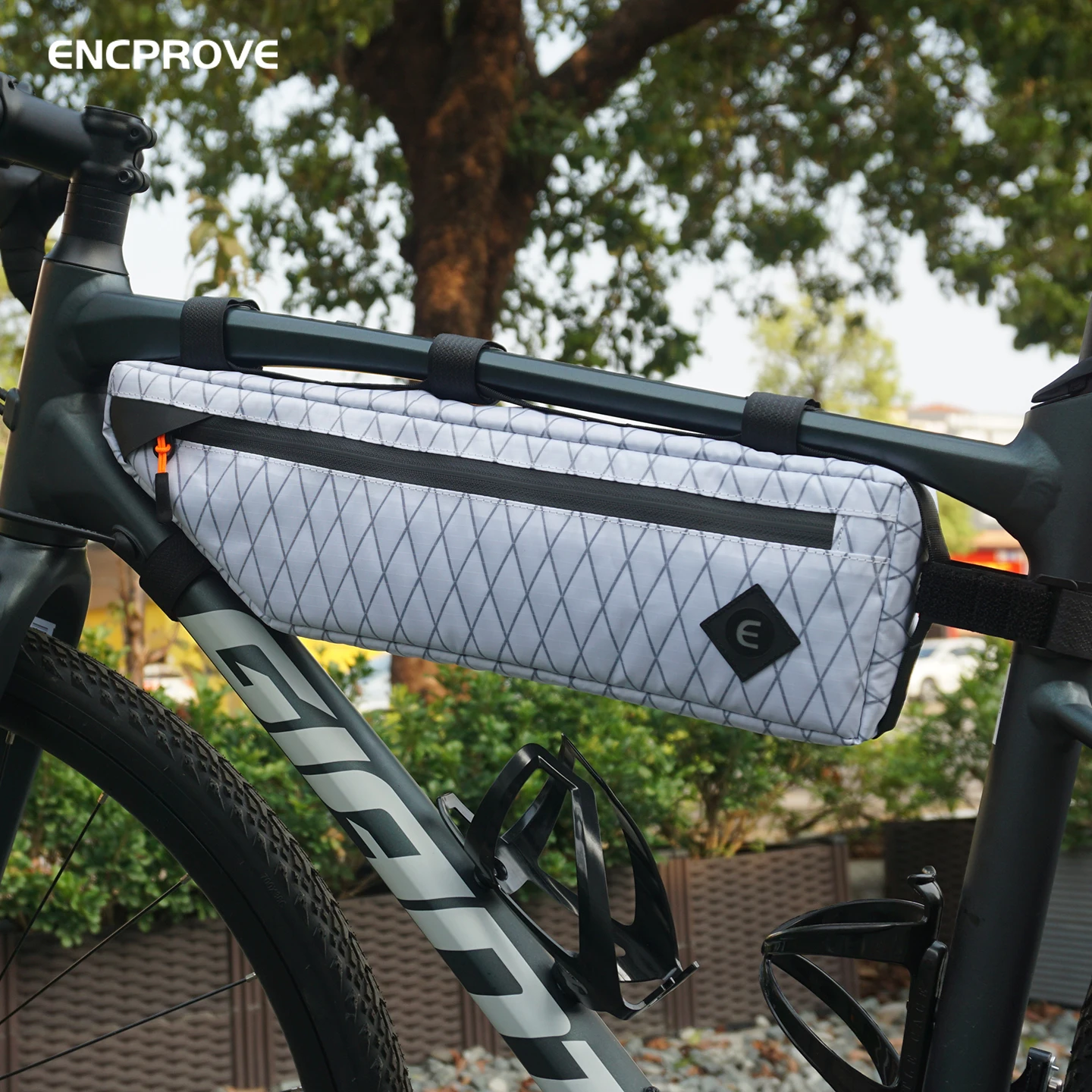 ENCPROVE 2.7L Bikepacking Half Frame Bag MTB Road Bike Triangle Bag Gravel Bicycle Front Tube Bag Cycling Tool Accessories Pack