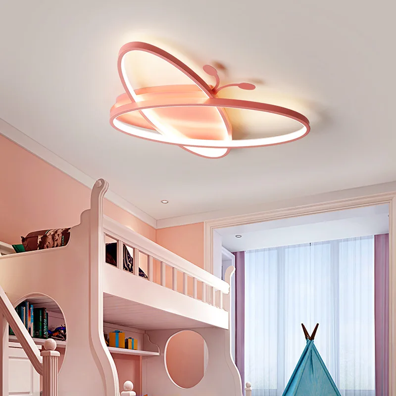 

Modern LED Bedroom ceiling lights for Children's toy room Creative personality blue black kids room ceiling lamp lighting Fixtur