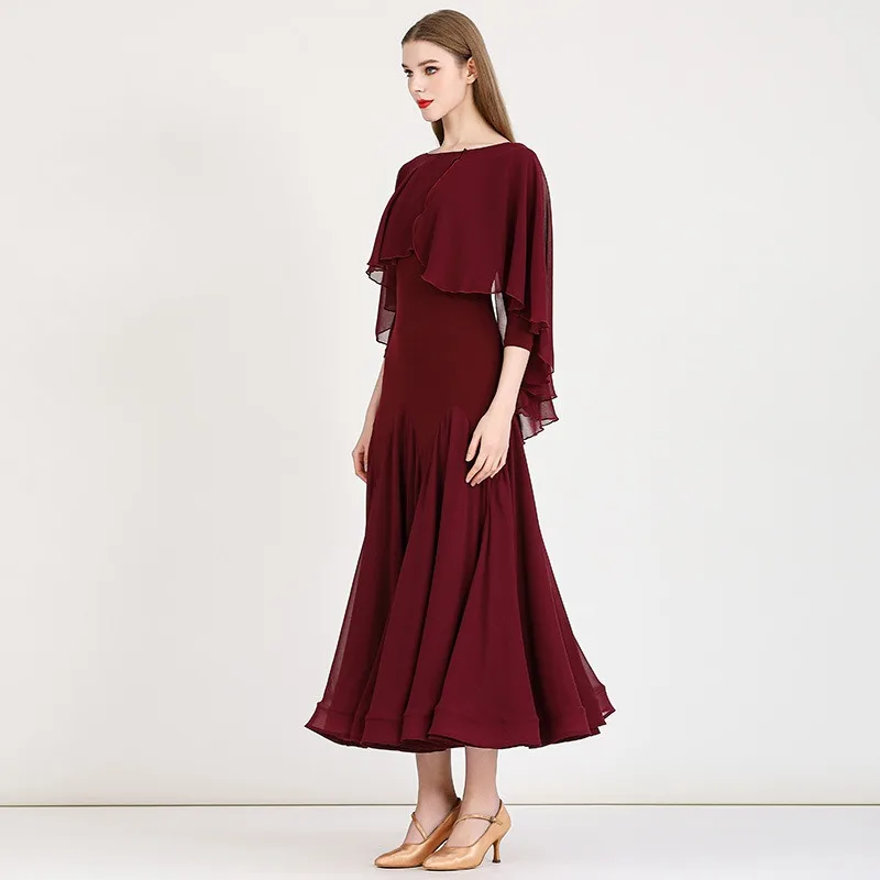 Robe de danse moderne personnalisée MY891, robe d'entraînement de danse latine Standard National, vêtements de valse de Performance