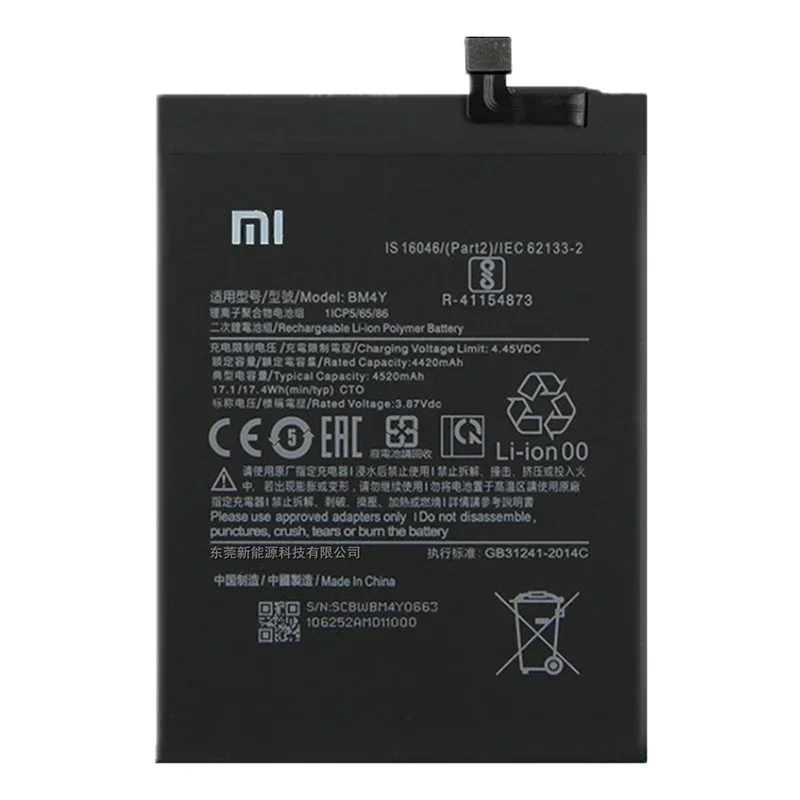 2024 Years 100% Original New High Quality 4520mAh BM4Y Battery For Xiaomi Poco F3 Redmi K40 Pro K40 Pro Batteries Bateria+ Tools