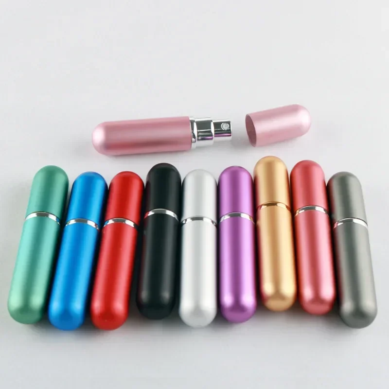 10 stücke 5ml nachfüllbare Parfüm flasche Mini Aluminium Parfüm Sprüh flasche Reise behälter mit leeren Zerstäuber flaschen – Detail 5