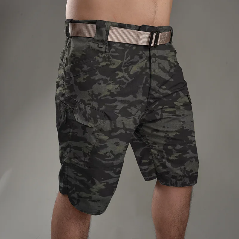 IX7 Outdoors Style Army Fan Tactical Shorts Multi Pocket Cargo Shorts Summer Outdoor Training Hiking Shorts Pants