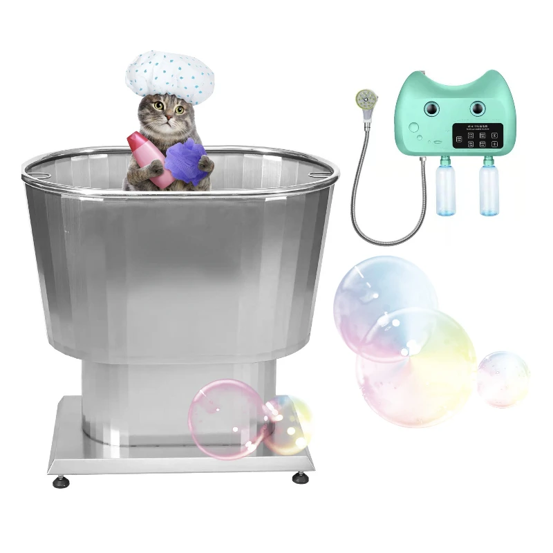 

Multifunction Grooming Round Shape Pet Water massage Spa stainless steel Dog Bath Tub Bathing Tubs Price Bathtub