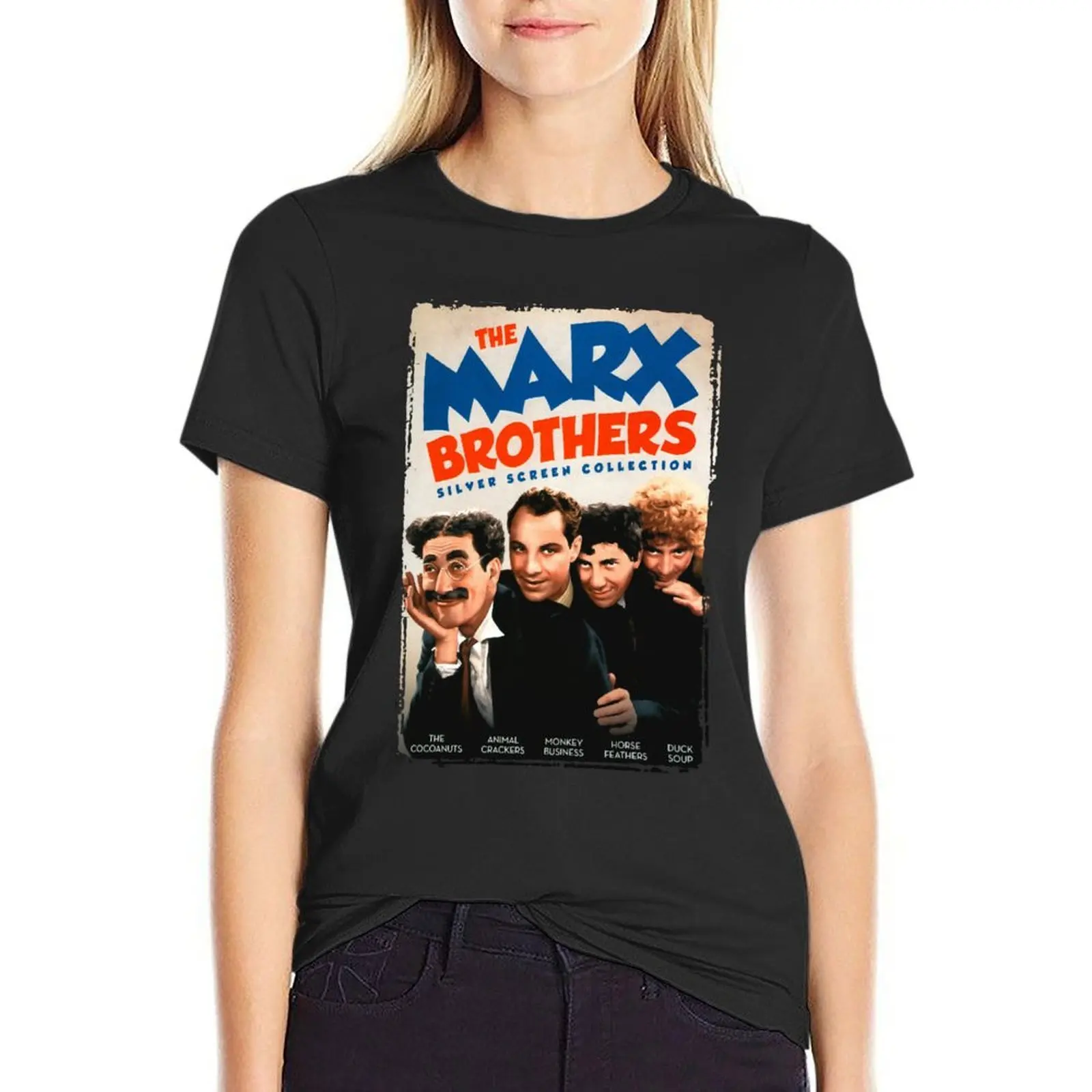 

silver screen collection T-Shirt graphics vintage clothes T-shirts for Women