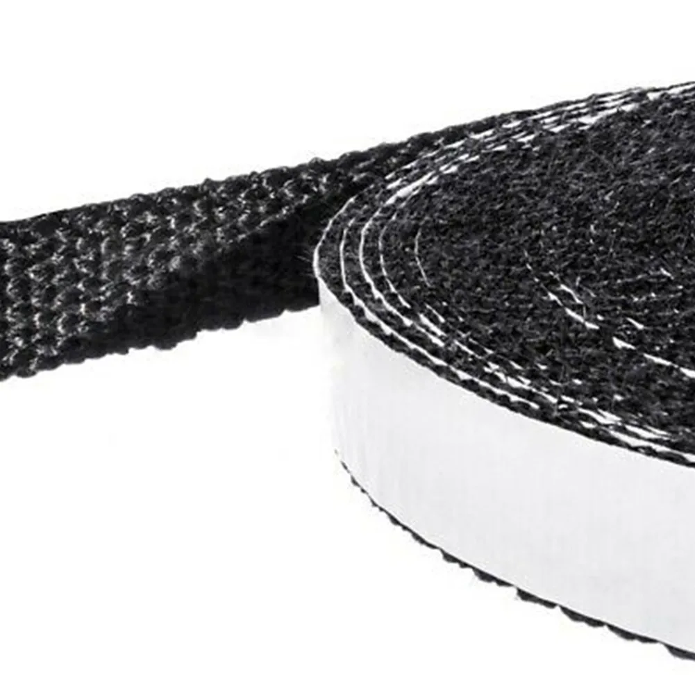 10/15 Mm Fiberglass Rope Black Flat Stove Gasket Rope Self Adhesive Glass Seal Stove Fire Rope High Temperature Sealing Strip