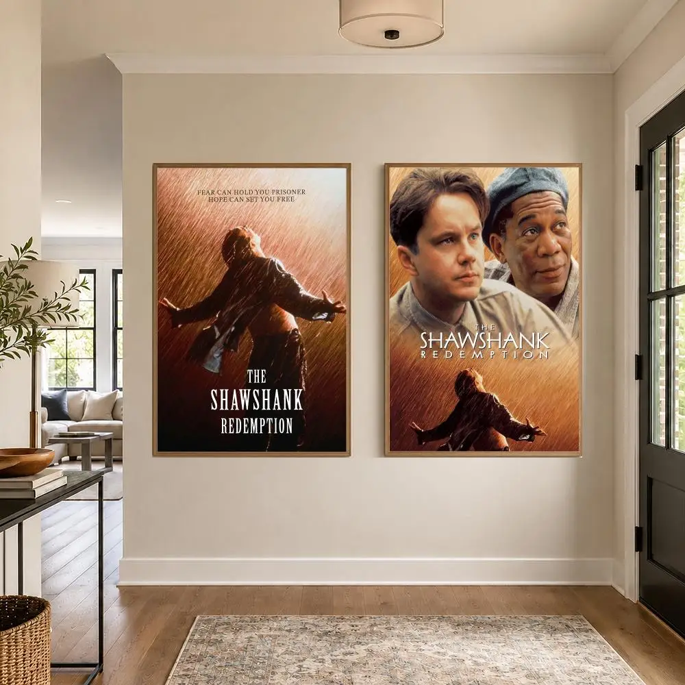 Classic The Shawshank Redemption Graphic Wall Art Poster HD Waterproof PP Paper Print for Bedroom Living Room Office Decor Gift