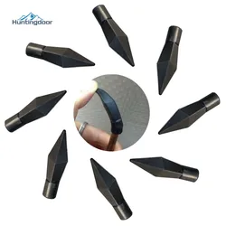 Wholesale Arrow Head Archery Replacement Rubber Broadhead Black Soft Arrow Tip Point Target Practice Archery for teens Safety