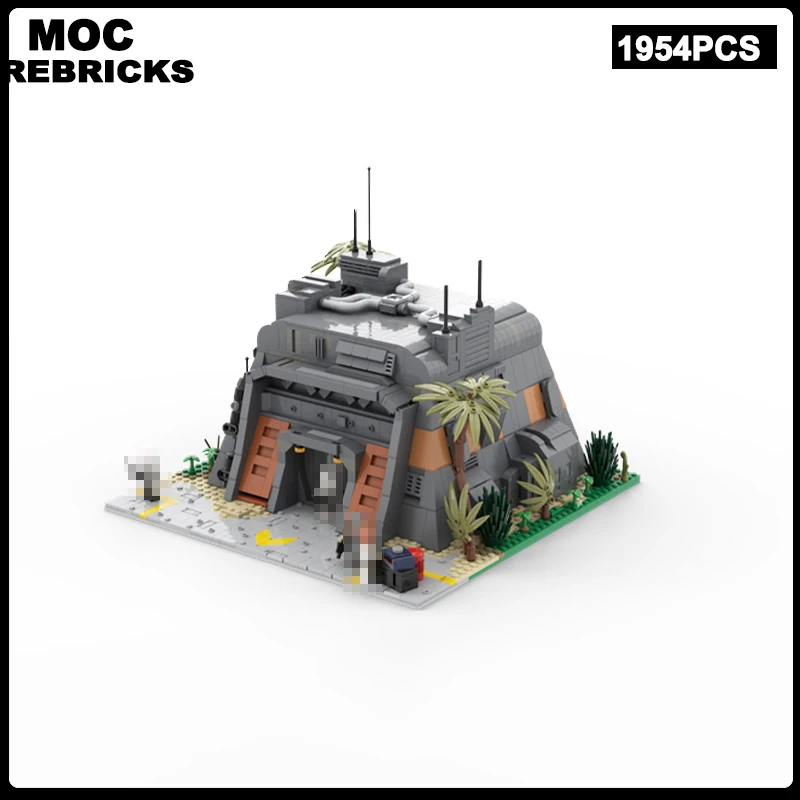 Hot Selling Space War Scene Architecture Bunker MOC Building Block Barracks Model Particle Bricks Toys Children's Xmas Gift Sets