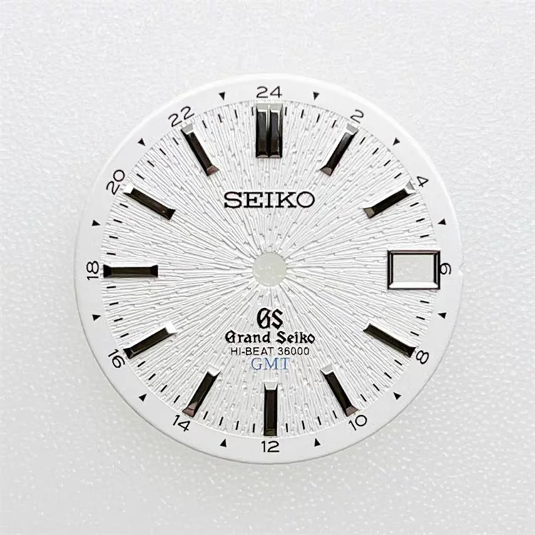 

Циферблат NH34 28,5 мм/NH35 GMT, аксессуары для механических часов, логотип GS S, циферблат с радиальным узором для Seiko mod