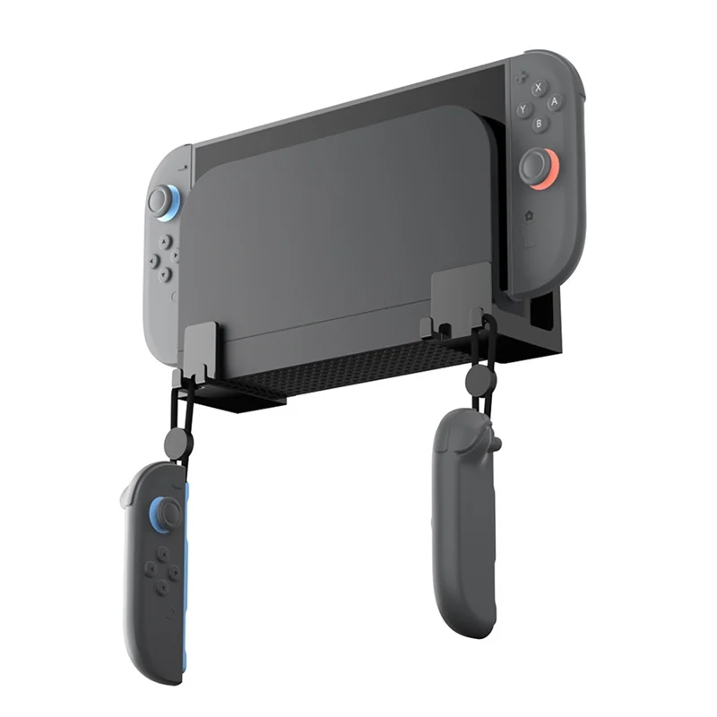 حامل معدني مثبت على الحائط لنينتندو سويتش 2 وحدة تحكم ألعاب موفرة للمساحة رف عرض ملحقات تخزين الألعاب قوس